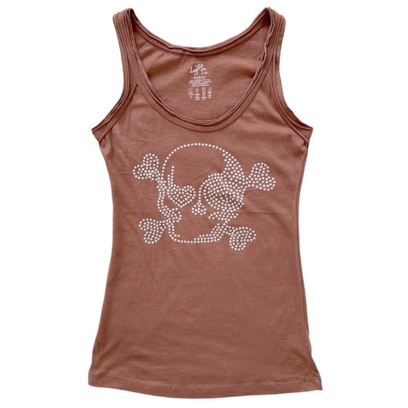 log In Tops - Log In Supima Cotton Scull Tank Top